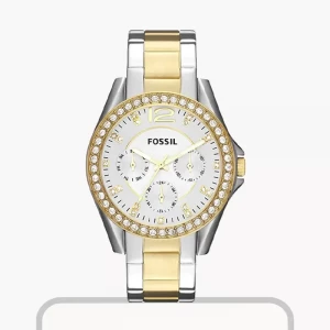 Fossil Riley Multifunction Two-Tone Ladies Watch